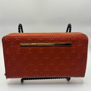Steve Madden Women's Orange Zip Around Wallet